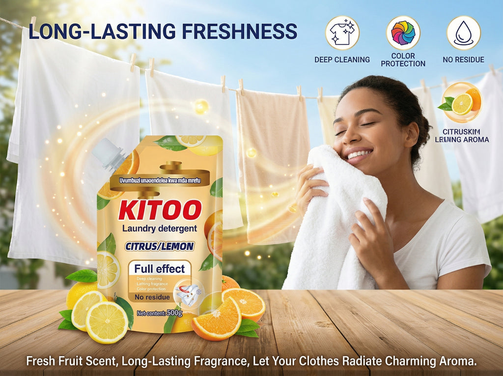 Kitoo Lemon Fresh Laundry Detergent