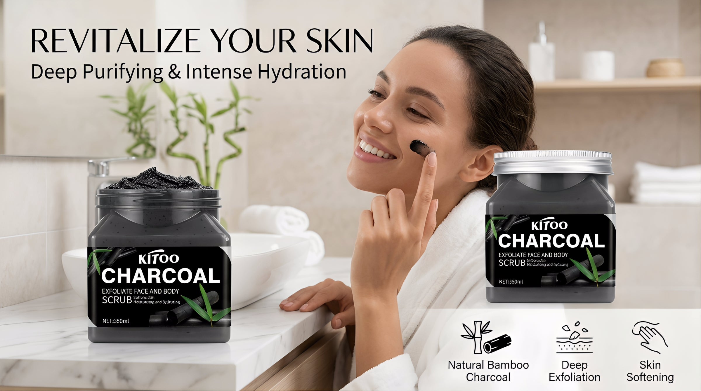 Bamboo Charcoal Body Scrub