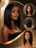 Euro Straight Full Wig – 10" & 12" | Colour 1B | KSh 2,500