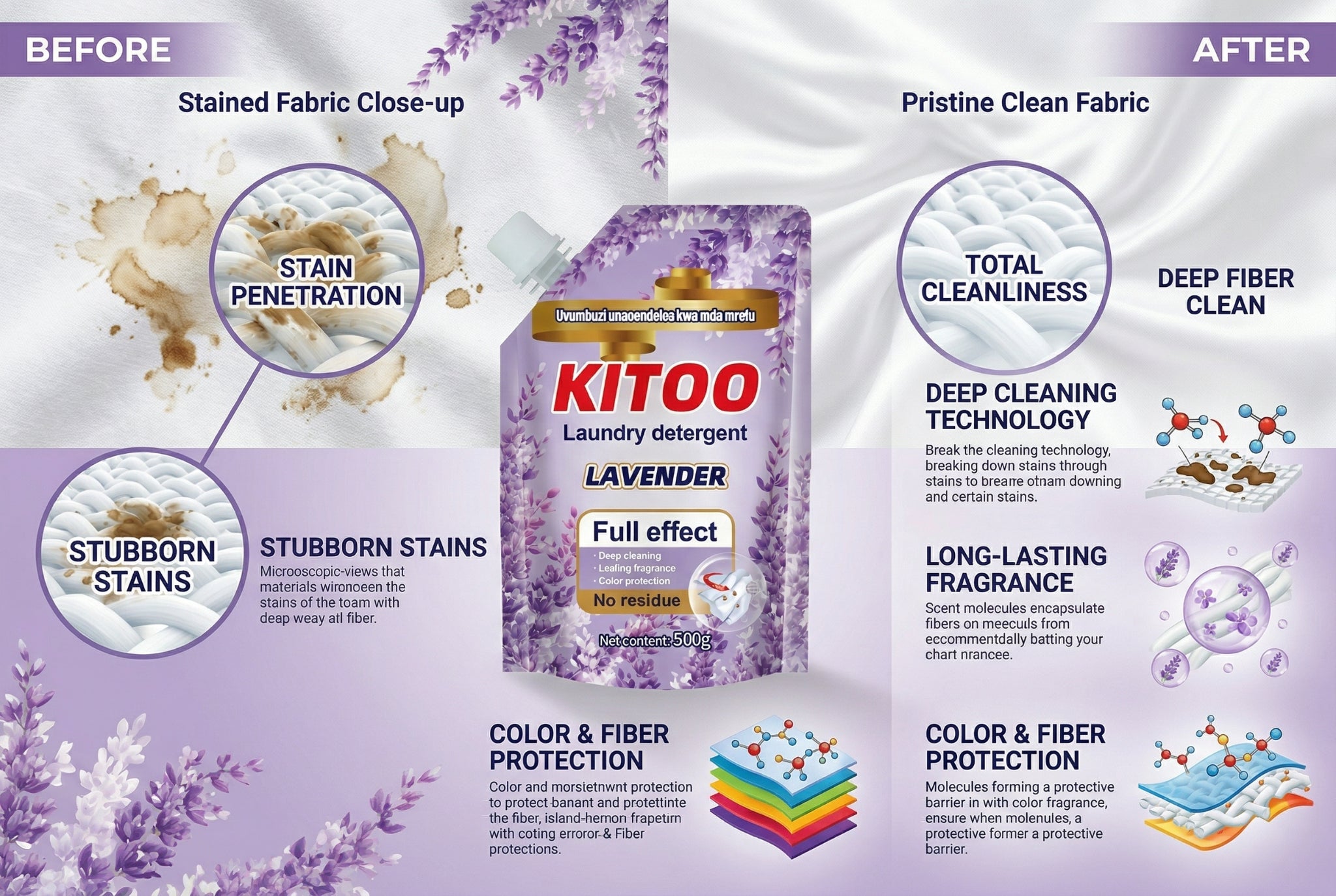 KITOO Lavender Laundry Detergent