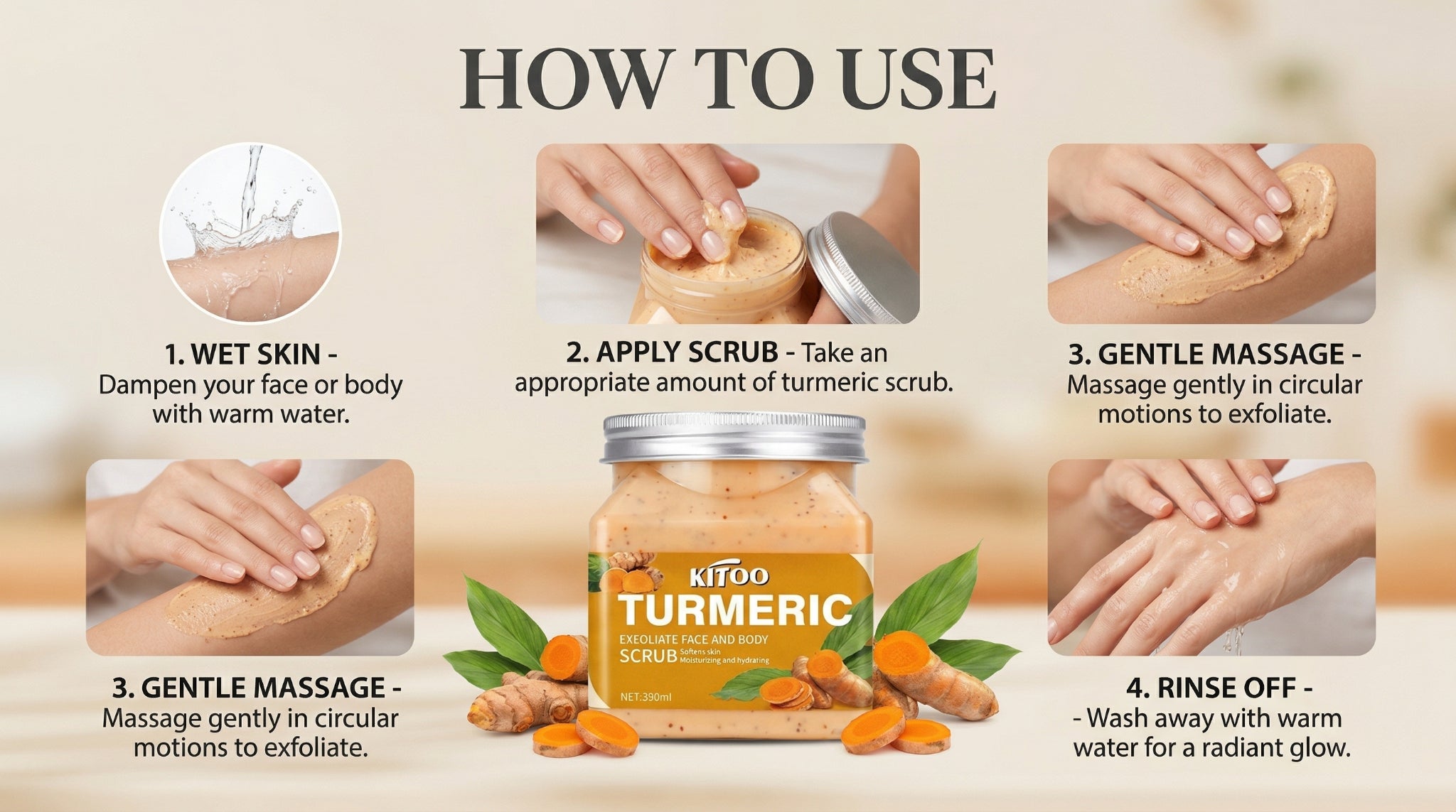 Turmeric Face & Body Scrub
