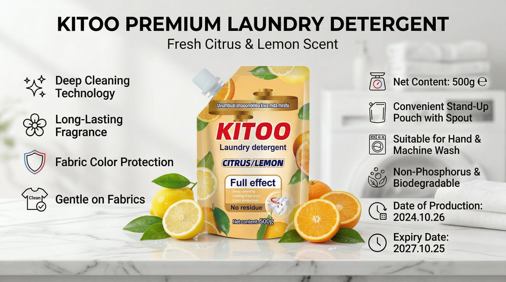 Kitoo Lemon Fresh Laundry Detergent